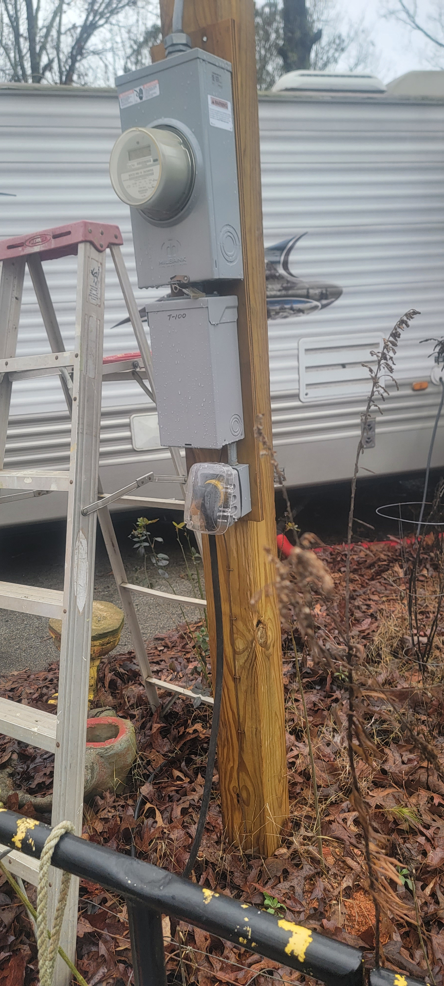 Mobile Home Electrical Service Installation