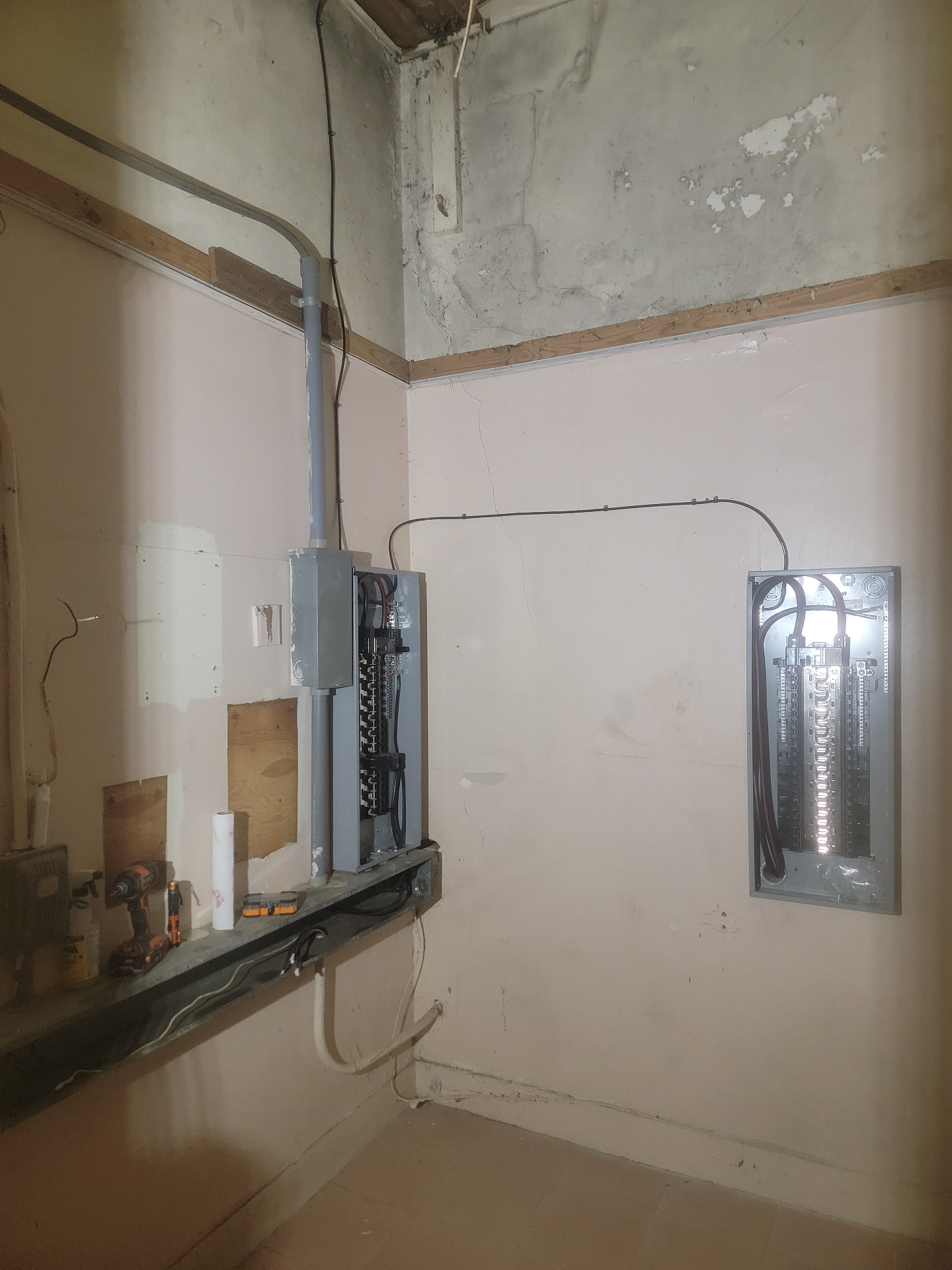Basement Electrical Panel Upgrade with Sub-Panel