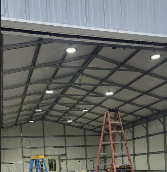 Modern LED lighting installation